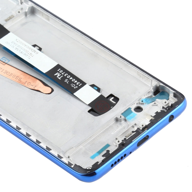 Original LCD Screen for Xiaomi Poco X3 NFC / Poco X3 Digitizer Full Assembly with Frame(Blue)