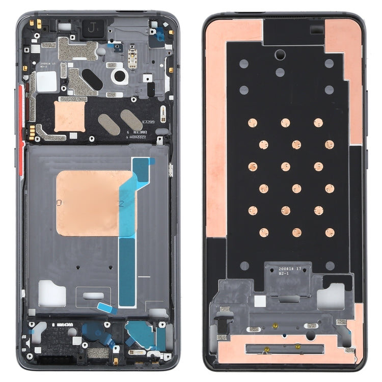Original Front Housing LCD Frame Bezel Plate for Xiaomi Redmi K30 Ultra M2006J10C(Black)