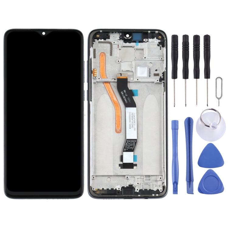 TFT LCD Screen for Xiaomi Redmi Note 8 Pro Single SIM Digitizer Full Assembly with Frame(Black)
