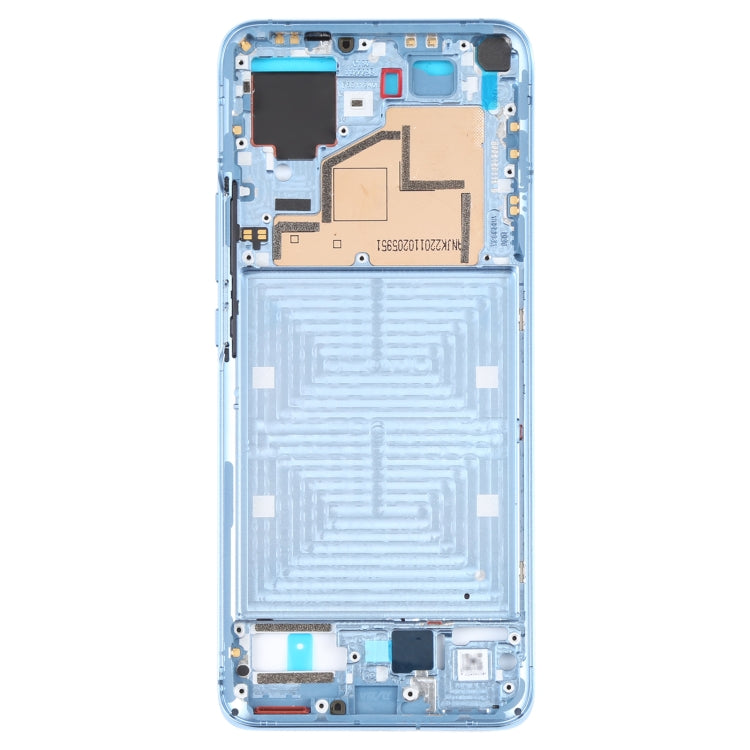 Original Front Housing LCD Frame Bezel Plate for Xiaomi Mi 11 (Blue)