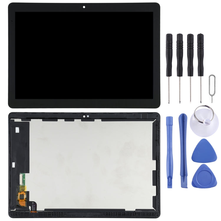 OEM LCD Screen for Huawei MediaPad T3 10 AGS-L09/AGS-L03/AGS-W09 Digitizer Full Assembly with Frame(Black)