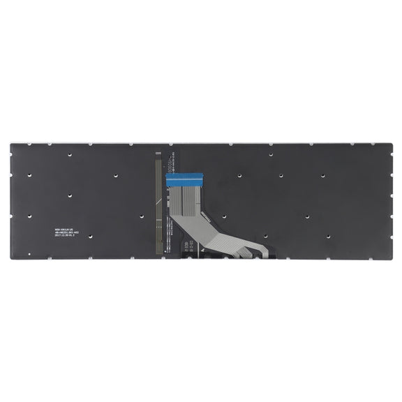 US Version Keyboard with Keyboard Backlight for HP 15-DA 15-DA0002DX 15-DA0008CA 15-DB 15-DB0003CA TPN-C135 TPN-C136(Black)