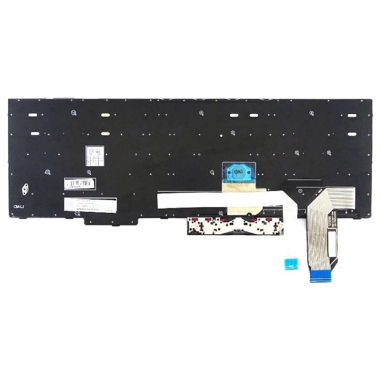 US Version Keyboard for Lenovo Thinkpad E580 E585 E590 E595 T590 P53S L580 L590 P52 P72 P53 P73 (Silver)