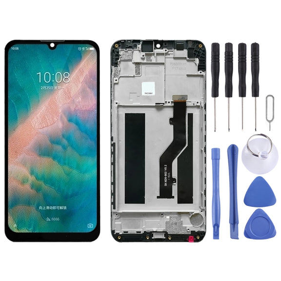 OEM LCD Screen for ZTE Blade V10 Vita  Digitizer Full Assembly with Frame（Black)