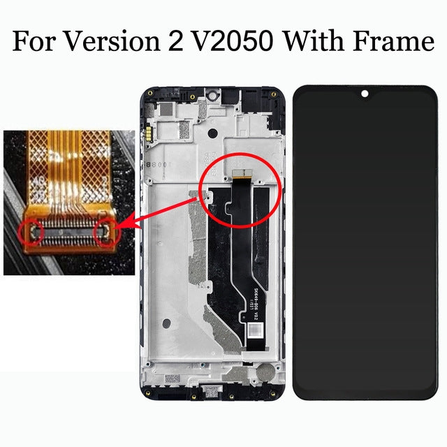 OEM LCD Screen For ZTE 20 Smart V2050  Digitizer Full Assembly with Frame���Black)
