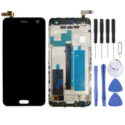 OEM LCD Screen For ZTE Blade V8 BV0800  Digitizer Full Assembly with Frame���Black)