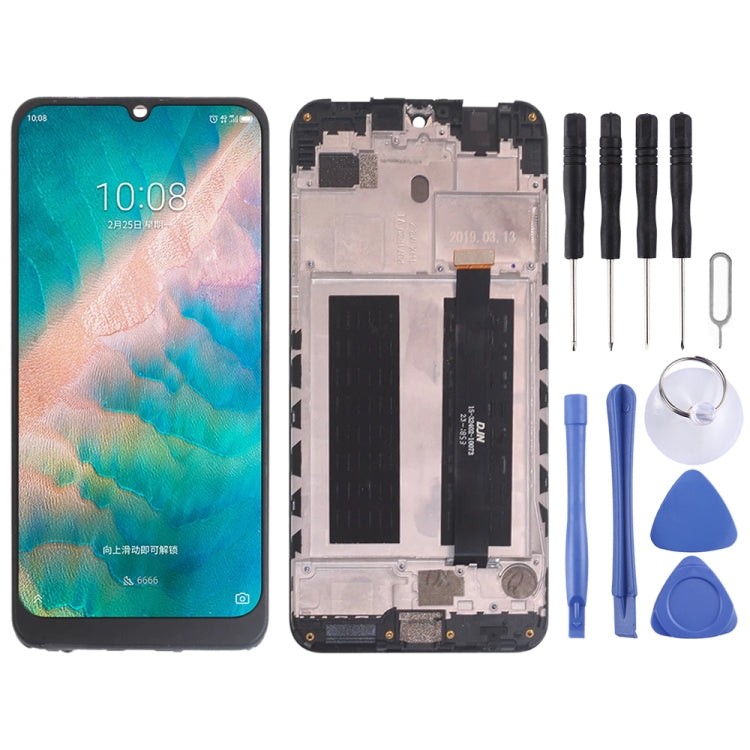 OEM LCD Screen for ZTE Blade V10  Digitizer Full Assembly with Frame���Black)