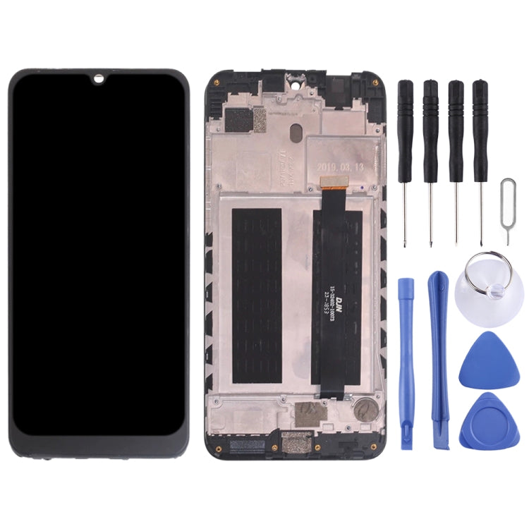 OEM LCD Screen for ZTE Blade V10  Digitizer Full Assembly with Frame���Black)