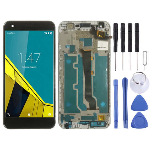 OEM LCD Screen for Vodafone Smart Ultra 6 VF-995N VF995N  Digitizer Full Assembly with Frame���Black)
