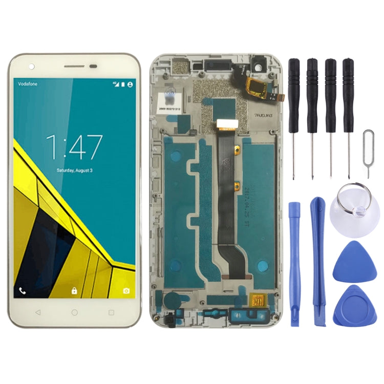 OEM LCD Screen for Vodafone Smart Ultra 6 VF-995N VF995N  Digitizer Full Assembly with Frame���White)