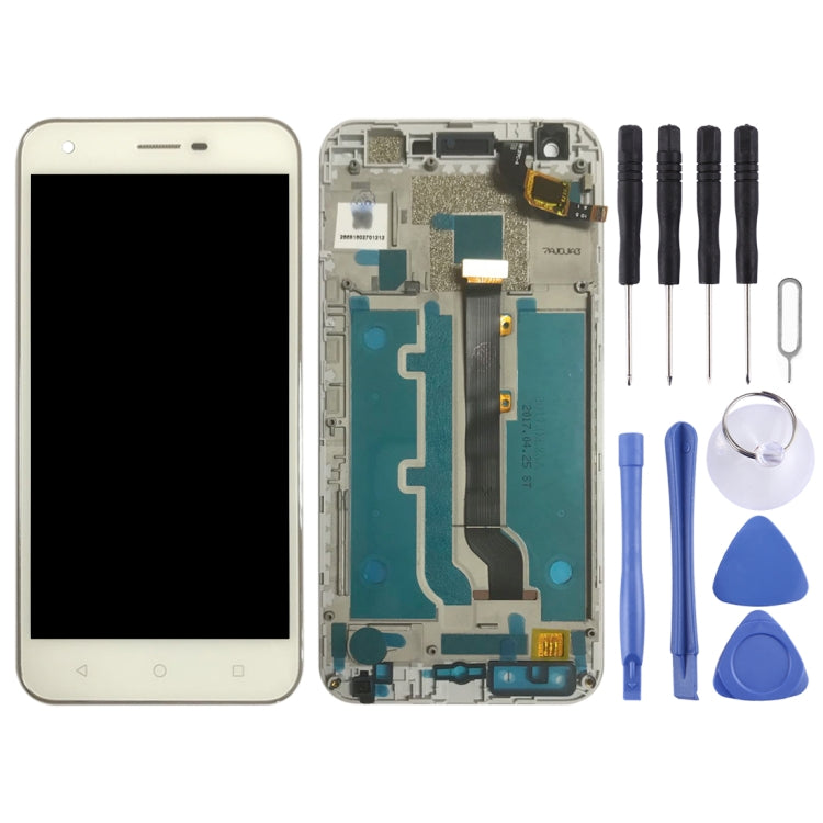 OEM LCD Screen for Vodafone Smart Ultra 6 VF-995N VF995N  Digitizer Full Assembly with Frame���White)