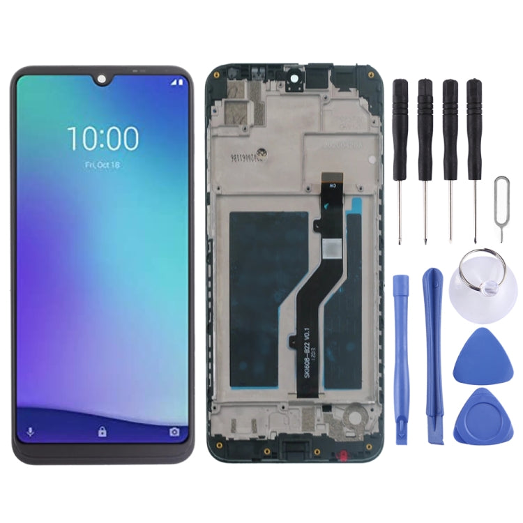 OEM LCD Screen for ZTE Blade A5 2020  Digitizer Full Assembly with Frame���Black)