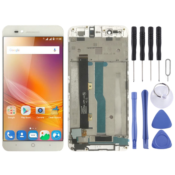 OEM LCD Screen for ZTE Blade A610 / A610C / A612  Digitizer Full Assembly with Frame���White)