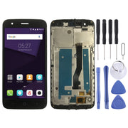 OEM LCD Screen for ZTE Blade V8 Lite  Digitizer Full Assembly with Frame���Black)