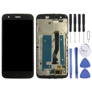 OEM LCD Screen for ZTE Blade V8 Lite  Digitizer Full Assembly with Frame���Black)