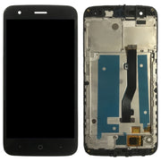 OEM LCD Screen for ZTE Blade V8 Lite  Digitizer Full Assembly with Frame���Black)