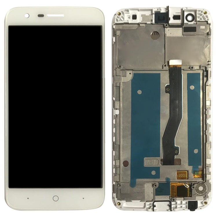 OEM LCD Screen for ZTE Blade V8 Lite  Digitizer Full Assembly with Frame���White)