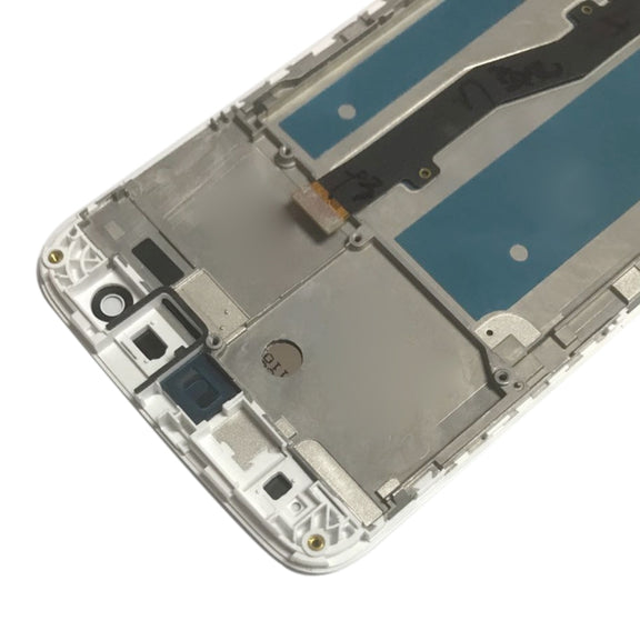 OEM LCD Screen for ZTE Blade V8 Lite  Digitizer Full Assembly with Frame���White)