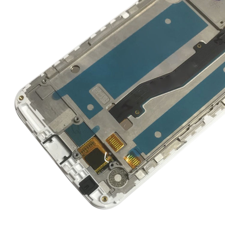 OEM LCD Screen for ZTE Blade V8 Lite  Digitizer Full Assembly with Frame���White)