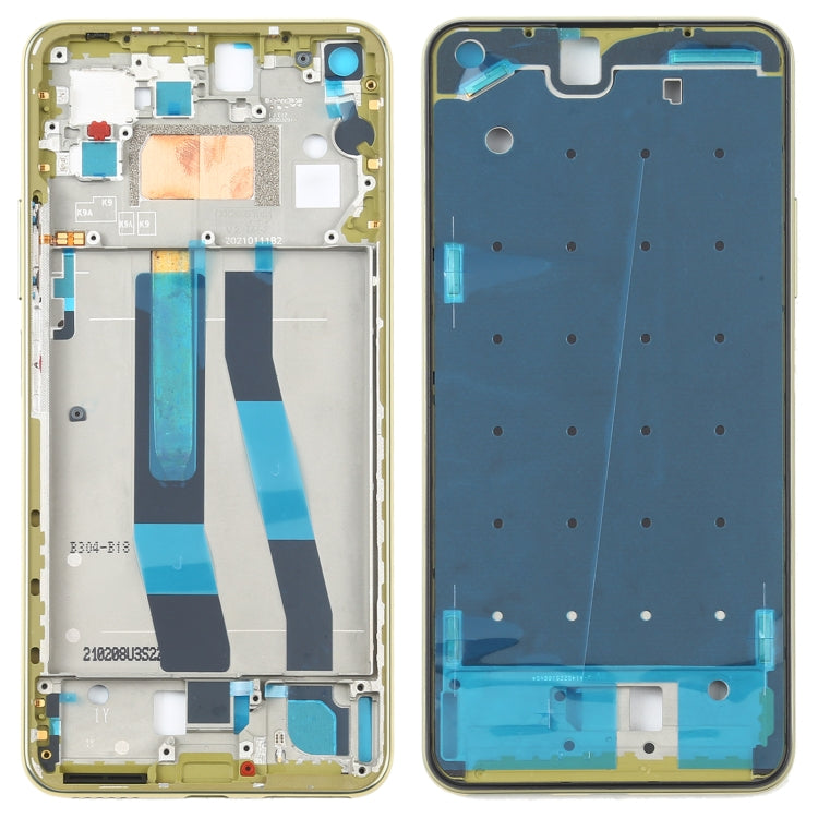 Original Front Housing LCD Frame Bezel Plate for Xiaomi Mi 11 Lite 5G / Mi 11 Youth/11 Lite 5G NE(Yellow)