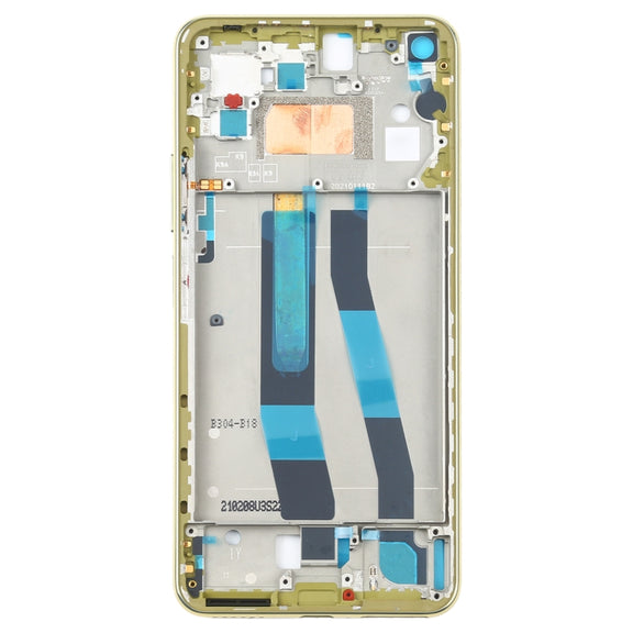 Original Front Housing LCD Frame Bezel Plate for Xiaomi Mi 11 Lite 5G / Mi 11 Youth/11 Lite 5G NE(Yellow)