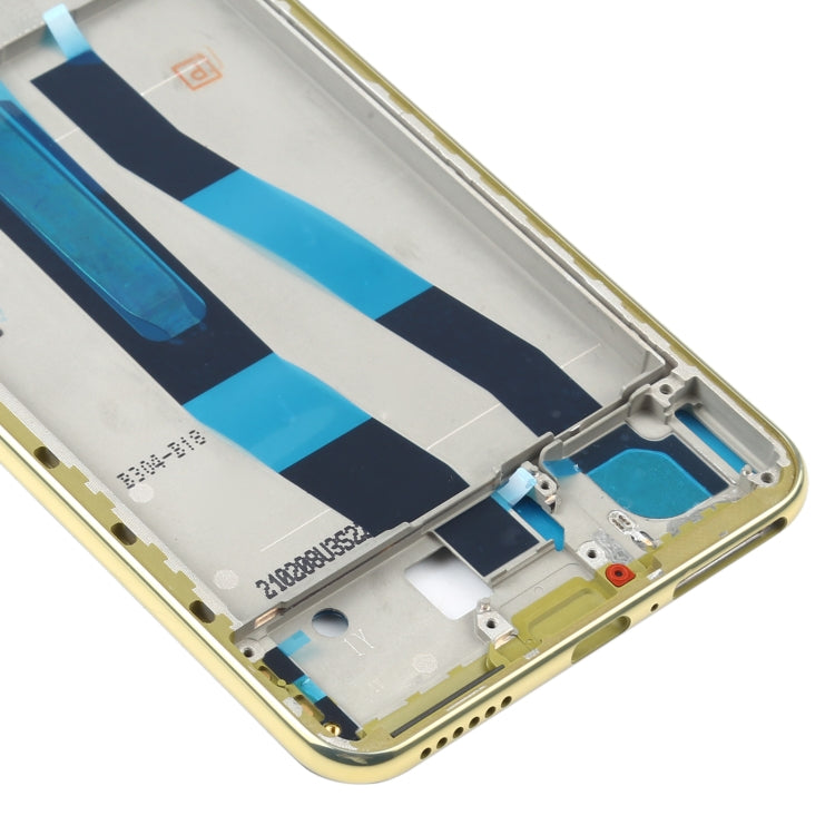 Original Front Housing LCD Frame Bezel Plate for Xiaomi Mi 11 Lite 5G / Mi 11 Youth/11 Lite 5G NE(Yellow)
