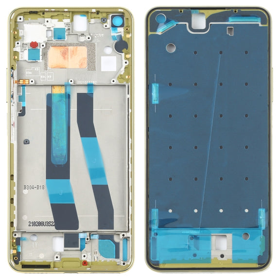 Original Front Housing LCD Frame Bezel Plate for Xiaomi Mi 11 Lite 5G / Mi 11 Youth/11 Lite 5G NE(Yellow)
