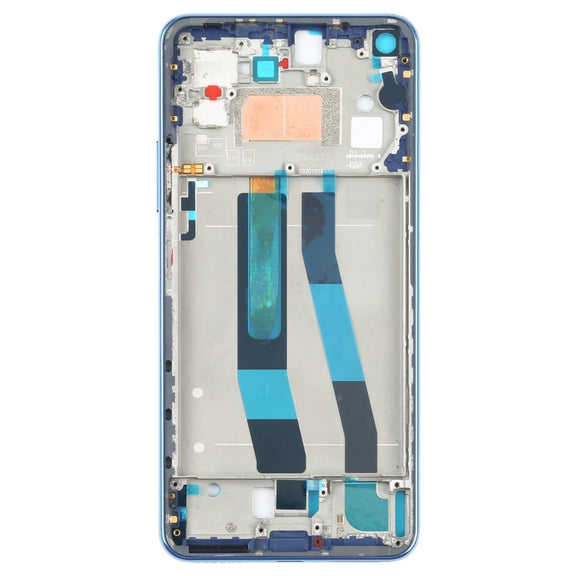 Original Front Housing LCD Frame Bezel Plate for Xiaomi Mi 11 Lite 4G M2101K9AG(Blue)