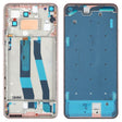 Original Front Housing LCD Frame Bezel Plate for Xiaomi Mi 11 Lite 4G M2101K9AG(Rose Gold) - Frame Bezel Plate by PMC TechLife | Online Shopping South Africa | PMC TechLife