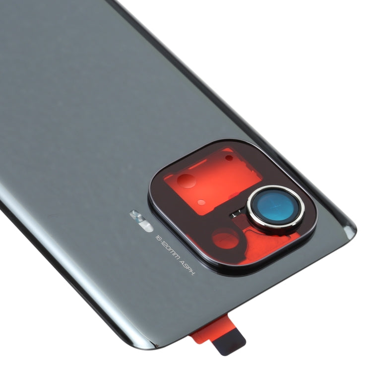 Original Battery Back Cover for Xiaomi Mi 11 Pro(Black)
