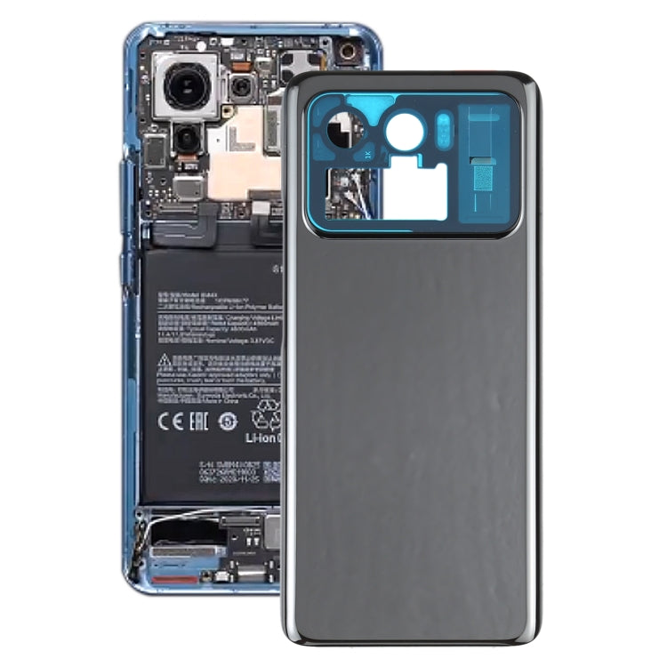 Original Ceramics Battery Back Cover for Xiaomi Mi 11 Ultra M2102K1G(Black)