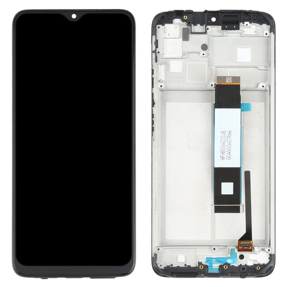 LCD Screen and Digitizer Full Assembly with Frame for Xiaomi Redmi Note 9 4G / Poco M3 / Redmi 9 Power M2010J19SC M2010J19CG(Black)