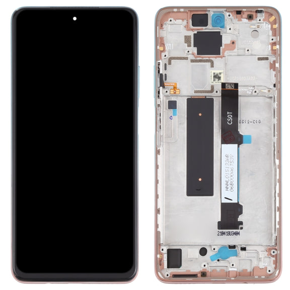 Original LCD Screen and Digitizer Full Assembly with Frame for Xiaomi Redmi Note 9 Pro 5G / Mi 10T Lite 5G M2007J17C M2007J17G (Rose Gold Beach)