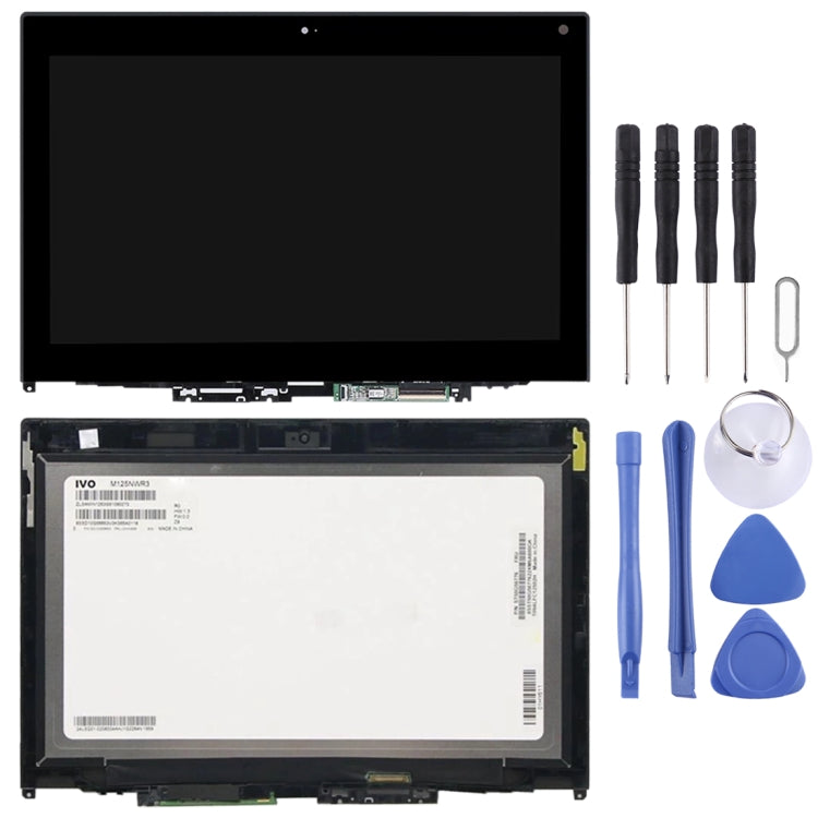 1366 x 768 HD OEM LCD Screen for Lenovo Thinkpad 12.5 inch Yoga 260  Digitizer Full Assembly with Frame (Black)