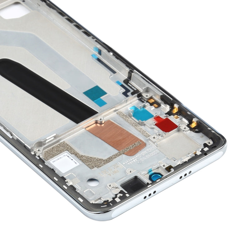 Original Front Housing LCD Frame Bezel Plate for Xiaomi Poco F3 M2012K11AG (White)