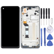 Original LCD Screen for Motorola One Action XT2013-1 XT2013-2 XT2013-4 Digitizer Full Assembly with Frame (Blue)