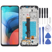 LCD Screen and Digitizer Full Assembly with Frame for Motorola Moto E7(Black)