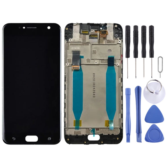 OEM LCD Screen for Asus Zenfone 4 Selfie ZD553KL X00LD Digitizer Full Assembly with Frame���Black)