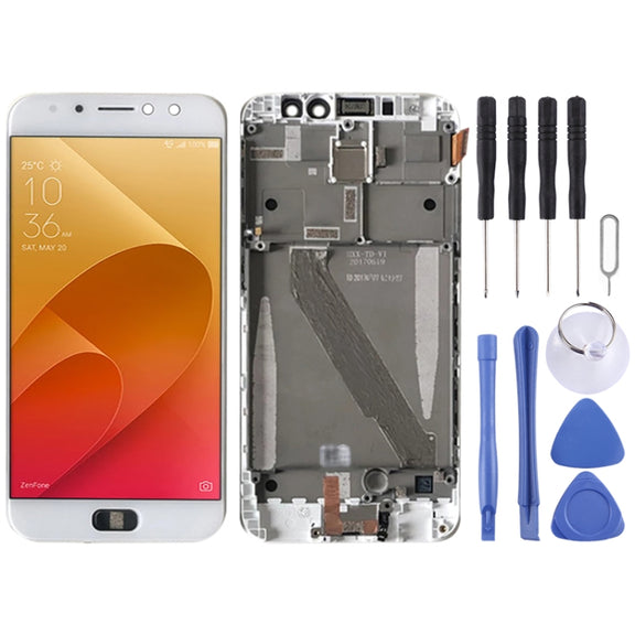 OEM LCD Screen for Asus ZenFone 4 Selfie Pro ZD552KL Z01MD  Digitizer Full Assembly with Frame���White)