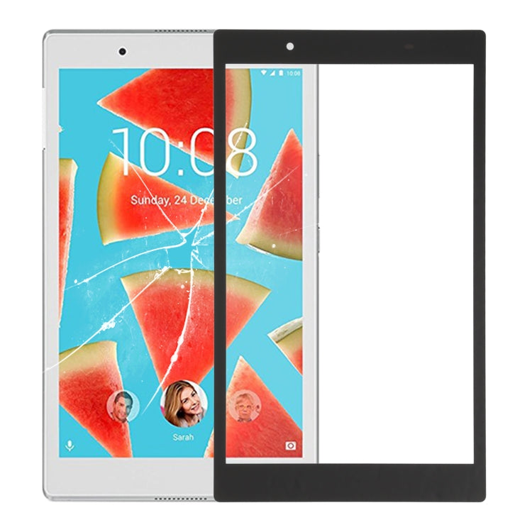 Front Screen Outer Glass Lens for Lenovo Tab 4 / TB-8504F / TB-8504X(Black)