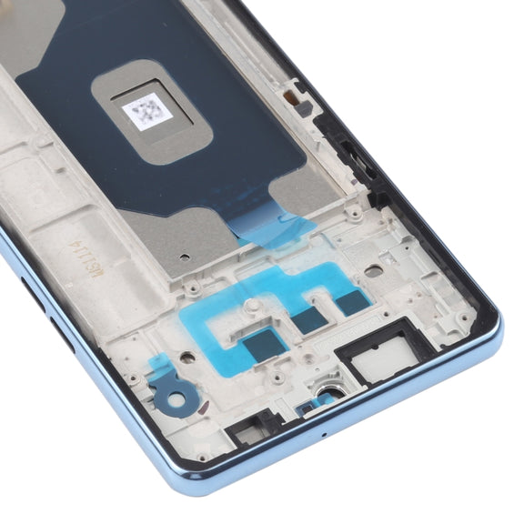 Original LCD Screen for LG Stylo 6 / K71 LMQ730TM LM-Q730TM LMQ730HA LM-Q730HA Digitizer Full Assembly with Frame (Blue)