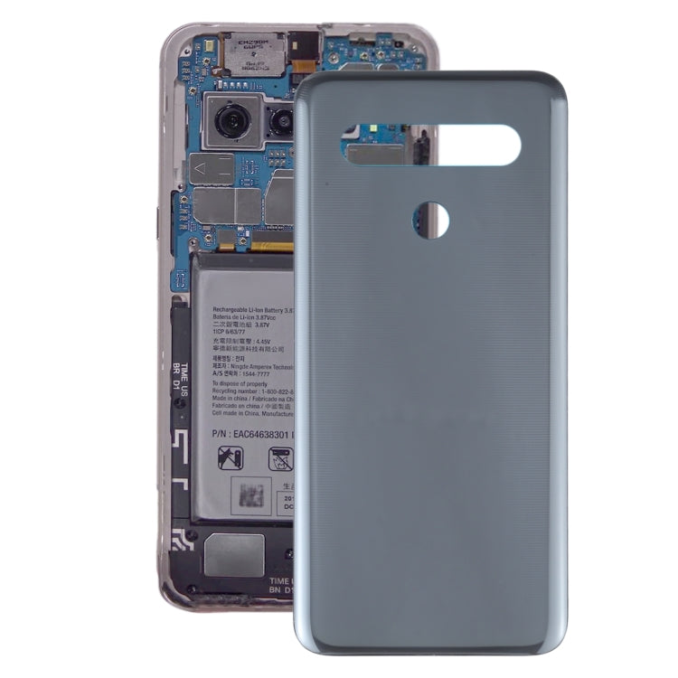 Back Battery Cover for LG K61 LMQ630EAW LM-Q630EAW LM-Q630(Black)