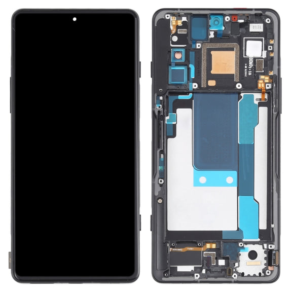 OLED LCD Screen for Xiaomi Redmi K40 Gaming M2012K10C M2104K10AC Digitizer Full Assembly With Frame(Grey)
