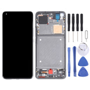 Original AMOLED Material LCD Screen and Digitizer Full Assembly With Frame for Xiaomi Mi 11 Ultra / Mi 11 Pro M2102K1G M2102K1C M2102K1AC(Black)