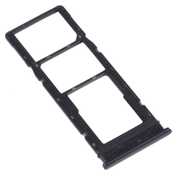 For Tecno Spark 5 Air KD6a SIM Card Tray + SIM Card Tray + Micro SD Card Tray (Black)