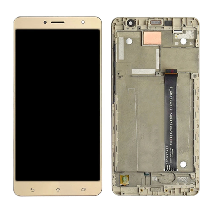OEM LCD Screen for Asus Zenfone 3 Deluxe ZS550KL Z01FD Digitizer Full Assembly with Frame���Gold)