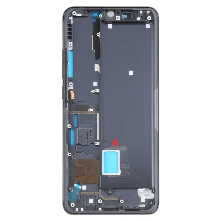 Front Housing LCD Frame Bezel Plate for Xiaomi Mi Note 10 Lite M2002F4LG, M1910F4G (Black)