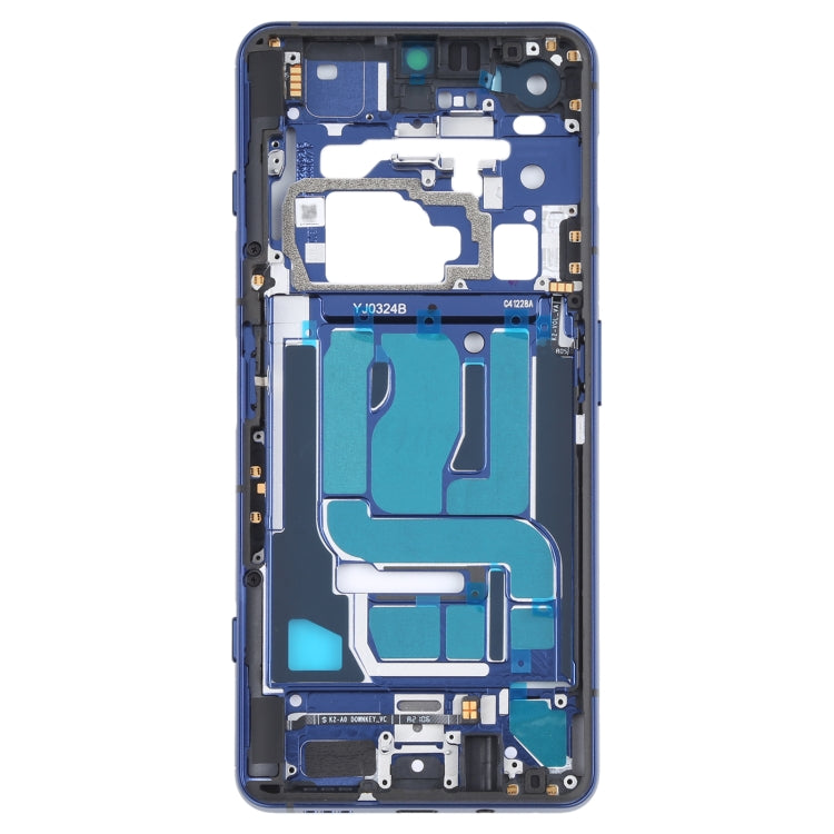 Original Front Housing LCD Frame Bezel Plate for Xiaomi Black Shark 4 / Black Shark 4 Pro SHARK PRS-H0, SHARK PRS-A0 (Blue)