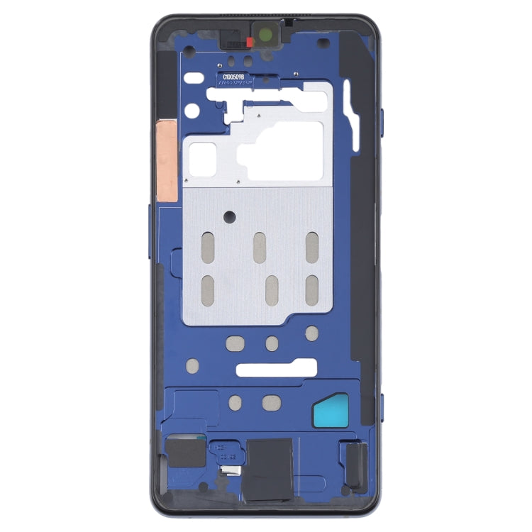 Original Front Housing LCD Frame Bezel Plate for Xiaomi Black Shark 4 / Black Shark 4 Pro SHARK PRS-H0, SHARK PRS-A0 (Blue)
