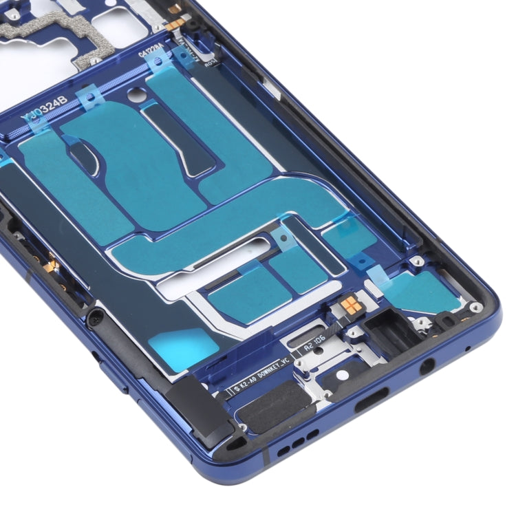 Original Front Housing LCD Frame Bezel Plate for Xiaomi Black Shark 4 / Black Shark 4 Pro SHARK PRS-H0, SHARK PRS-A0 (Blue)